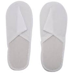 White Spa/Hotel Guest Closed Toe Disposable Slippers