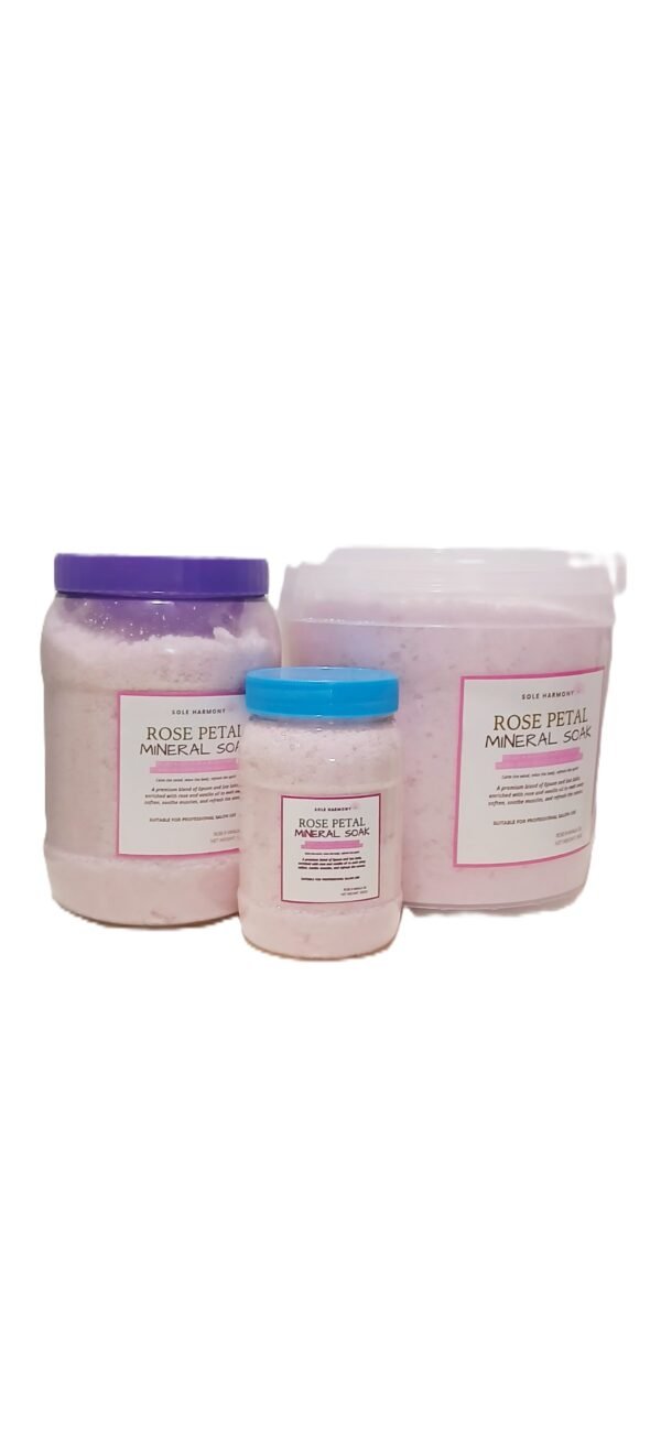 Rose Petal Mineral Soak – Luxury Spa-Grade Foot Bath for Hydration & Relaxation