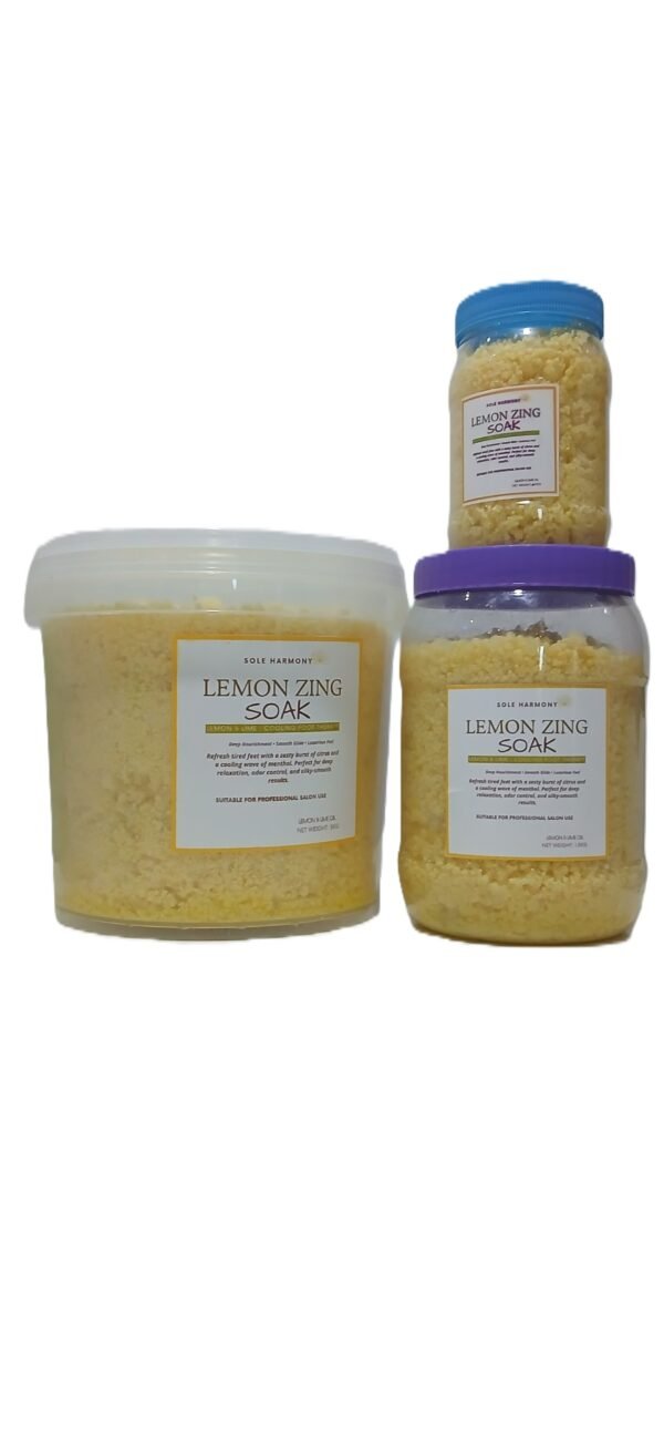 Citrus Zing Salt Soak – Lemon & Lime Mineral Foot Bath for Muscle Relief